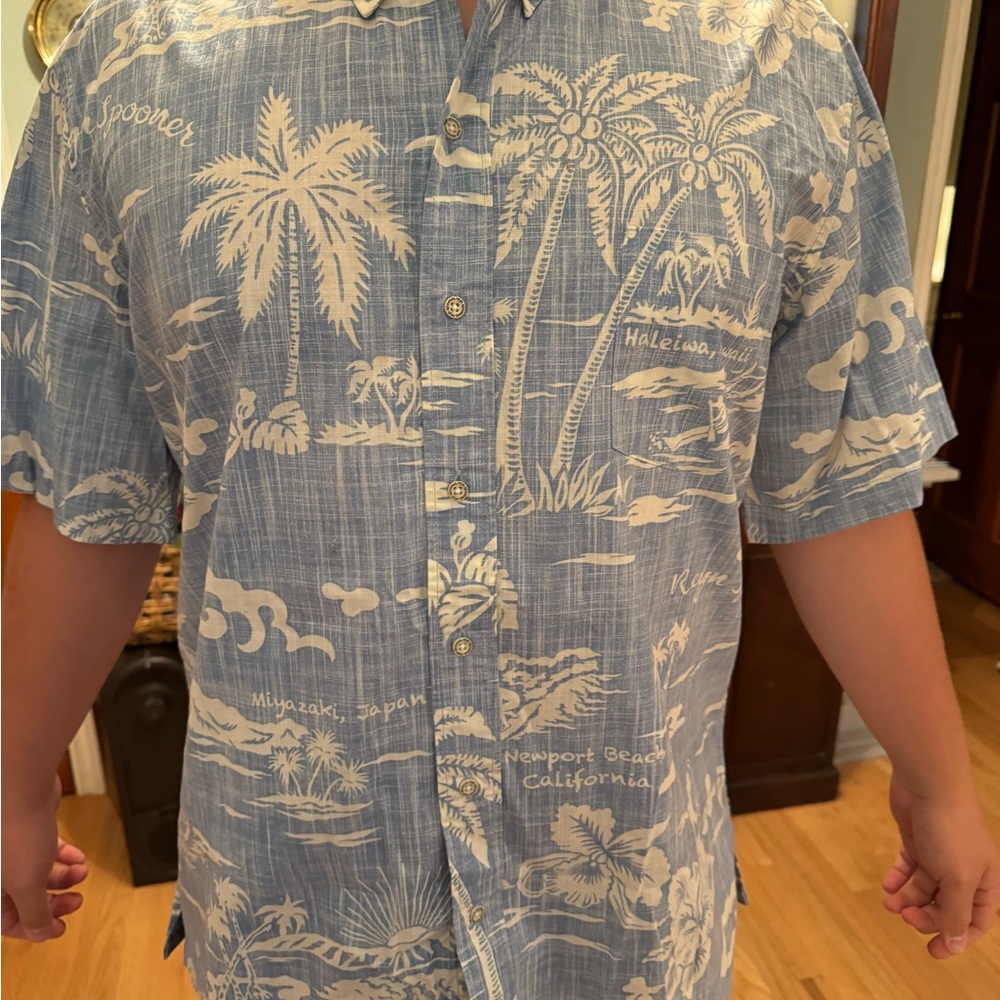 Reyn Spooner Hawaiian Shirt, XL